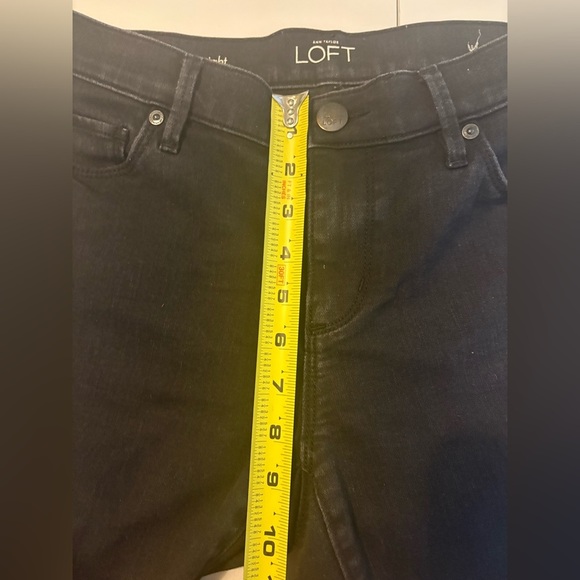 ✨ loft | modern straight jeans black size 10/30 0330 - Picture 8 of 13